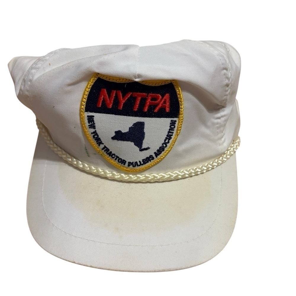 Vintage NYTRPA New York Tractor Pulling Association Trucker Hat Patch